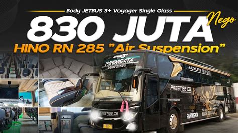 Dijual Cepat Big Bus Jetbus Voyager Single Glass Hino Rn Air