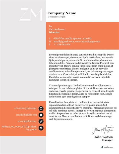 Free Editable Law Firm Letterheads Highfile