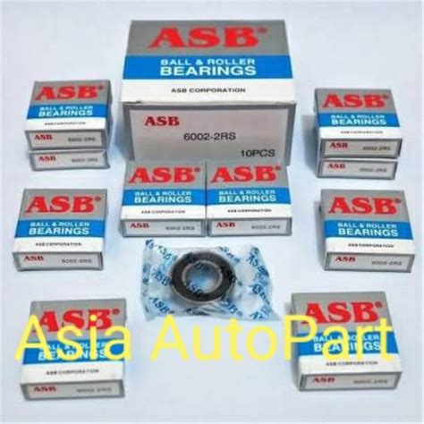 Jual Ball Bearing 6002 2RS ASB Laher Ukuran 15 X 32 X 9 Mm Shopee