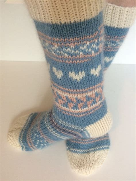 Hand Knit Fair Isle Alpaca Socks Etsy Hand Knitting Fair Isle