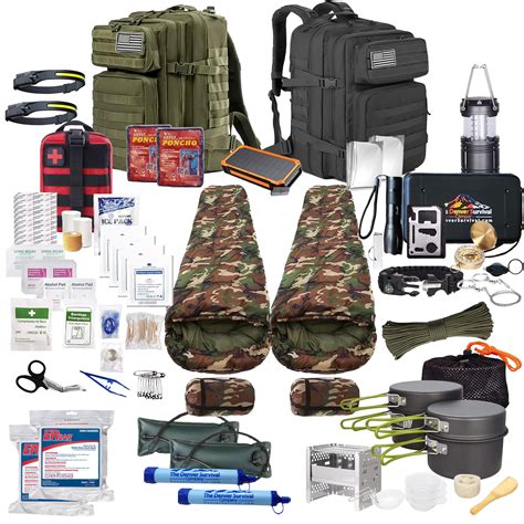 Ultimate 72 Hour Survival Backpack Kit - Bug Out Bag Survival Kit for 2 ...