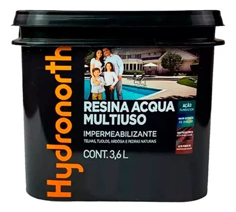 Resina Acqua Multiuso Incolor L Piso Pedra Parede Telhado Mercadolivre