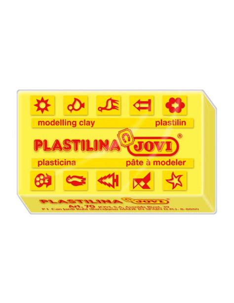 JOVI Caja De Plastilina 30 Pastillas 150 G Color Amarillo Claro