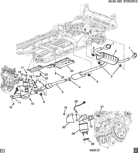 2013 Gmc Terrain Exhaust System Diagram