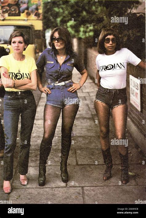 Hot Pants 1970s Retro Fashion UK Notting Hill Carnival August Bank Holiday Monday 1979 Three