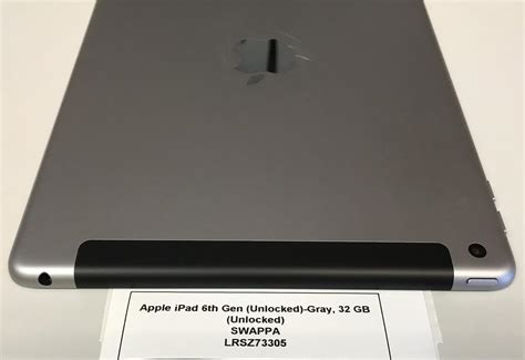 Apple IPad 6th Gen Unlocked Gray 32GB A1954 LRSZ73305 Swappa