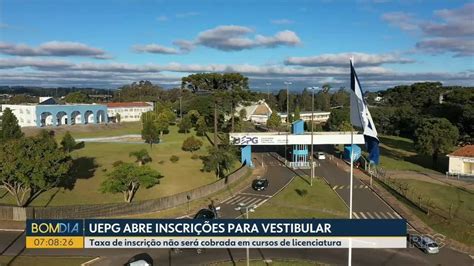 Vestibular da UEPG está inscrições abertas veja como se candidatar