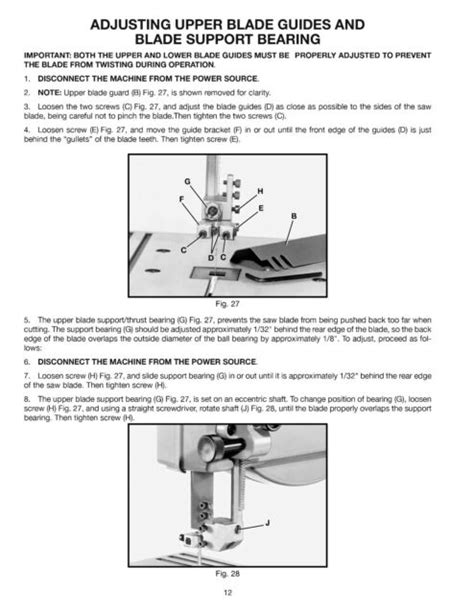 Delta 9 Bench Band Saw 28 150 Instruction And Parts List Manual 1989 Ebay