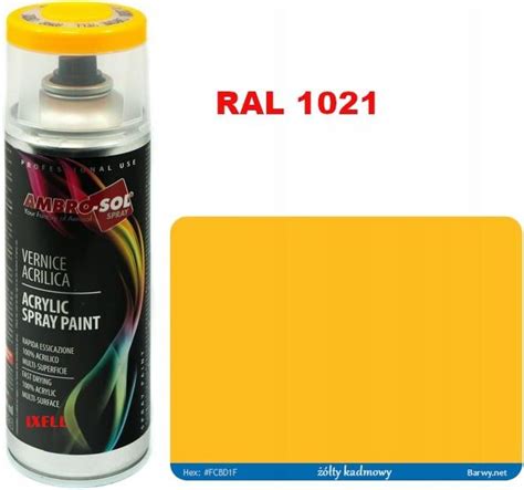 Ambro Sol Ral 1021 Lakier Akrylowy Spray Żółty Połysk 1233 Opinie i