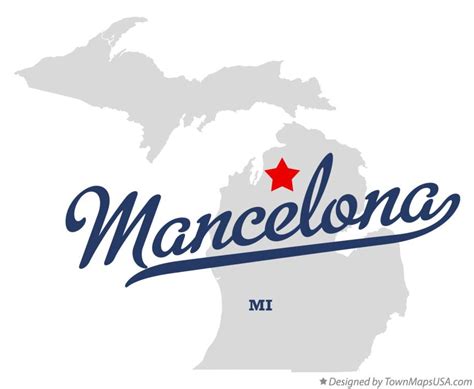 Map of Mancelona, MI, Michigan