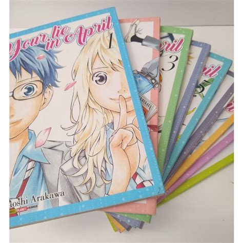 Your Lie In April Avulso 1 Ao 9 Mangá Naoshi Arakawa Panini 1 2 3