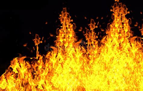 Wall of fire stock image. Image of ignite, wildfire, shine - 9833219