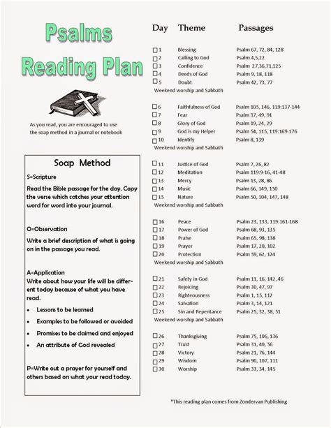 Magnifying Him: Psalms Reading Plan Printable