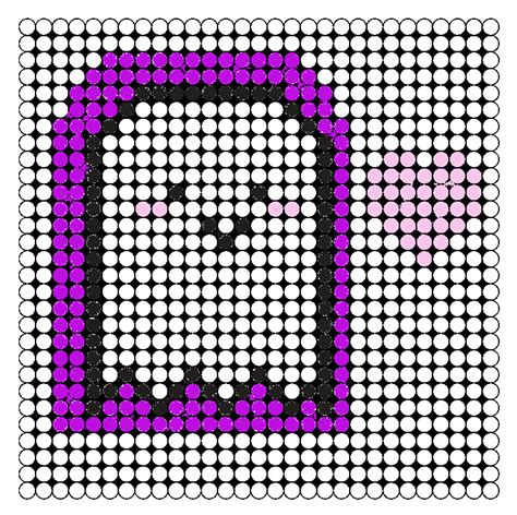 Ghost Missingno Sprite Perler Bead Pattern Bead Sprite General Images