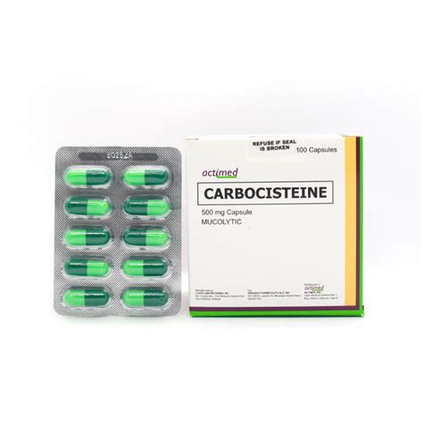 Actimed Carbocisteine 500mg Capsule 1s Price In The Philippines