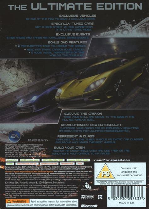 Need For Speed Carbon Collector S Edition Cover Or Packaging