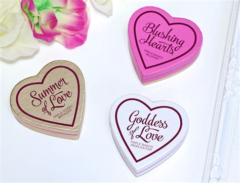 Makeup Revolution Blushing Hearts Review & Swatches | Rebecca Coco