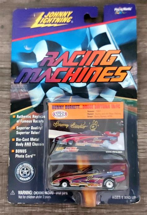 Johnny Lightning 1994 Bunny Burkett Dodge Daytona Ta Fc Racing Machines