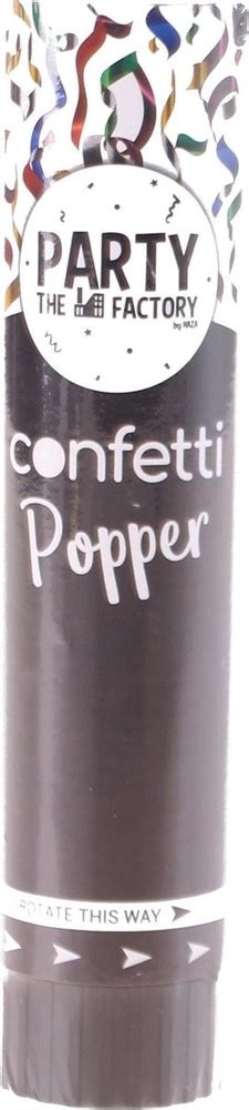 Confetti Popper Met Multi Kleuren Cm De Feestneus Feest En Kado