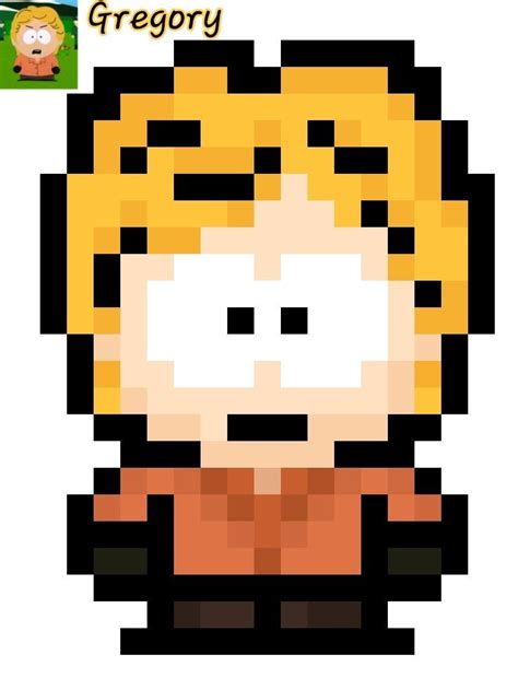 Pixel Art Gregory South Park Pixel Art Personaggi Disegni