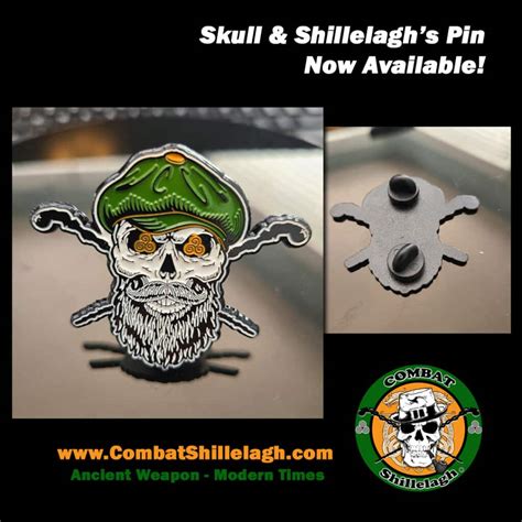 Skull And Shillelagh Pin Combat Shillelagh