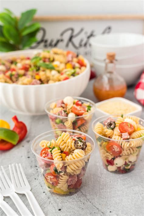 This Bright And Colorful Italian Pasta Salad Is Loaded With A Rainbow