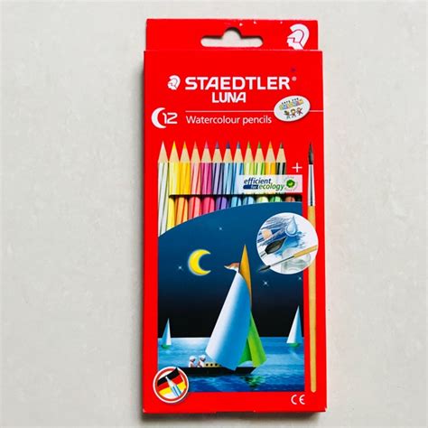 Jual Pensil Warna LUNA Watercolour 12 Warna Panjang Staedtler Shopee