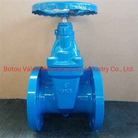 4 Resilient Wedge Nrs Gate Valves With Flanged Ends China Resilient Wedge Nrs Gate Valve And