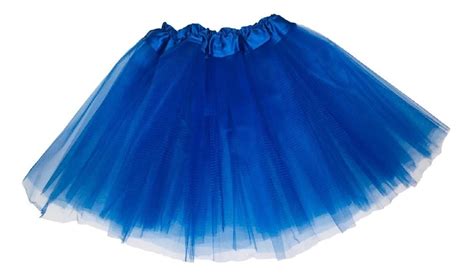 Saia Tutu Festa Tule Azul Infantil Fantasia Mercado Livre