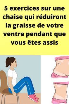 5 exercices sur une chaise qui réduiront la graisse de votre ventre