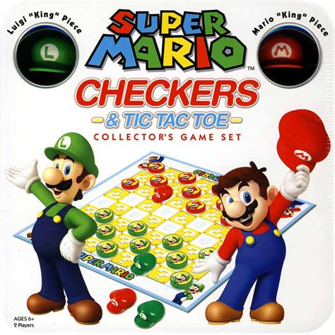 SUPER MARIO CHECKERS AND TIC TAC TOE GAMES COLLECTOR S EDITION