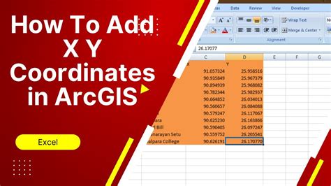 How To Add Xy Coordinates In Arcgis How To Add Coordinates In Arcgis Youtube