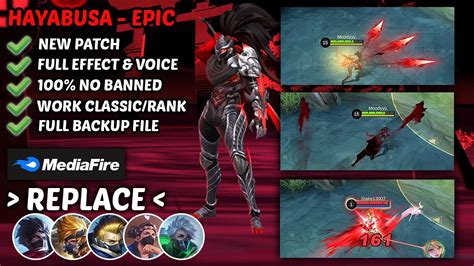 TERBARU Hayabusa Epic Skin Script No Password Full Effect Full