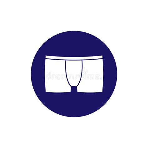 Men Underwear Icon Vector Illustration Flat Design Stock Illustration