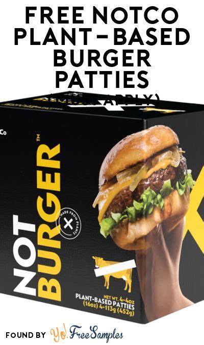 Free Notco Plant Based Burger Patties At Social Nature Must Apply Plant Based Burgers