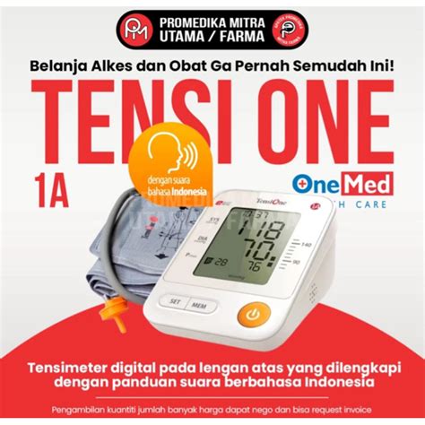 Jual Tensimeter Digital Tensione A Onemed Dengan Adaptor Shopee