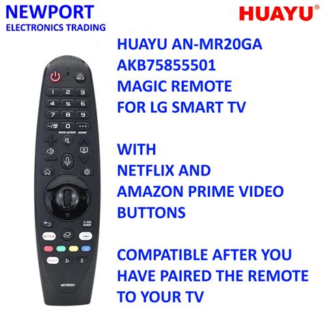 HUAYU AN MR20GA AKB75855501 MAGIC REMOTE CONTROL FOR LG SMART TVS