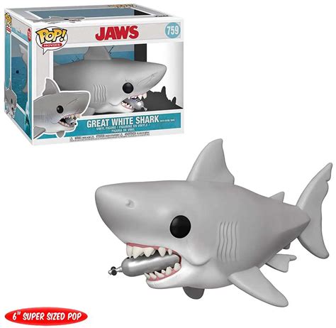 Funko Jaws POP Movies Great White Shark 6 Vinyl Figure 759 Super-Size ...