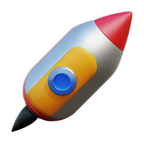 rocket target boost business isolated render 3d icon 28027829 PNG