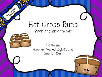 Hot Cross Buns Pitch And Rhythm Set By Music Generally TPT