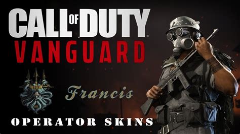 Call Of Duty Vanguard Multiplayer Francis Operator Skins Youtube