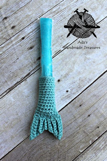 Mermaid Tail Popsicle Cozy Pattern By Ada Schantz Crochet Mermaid