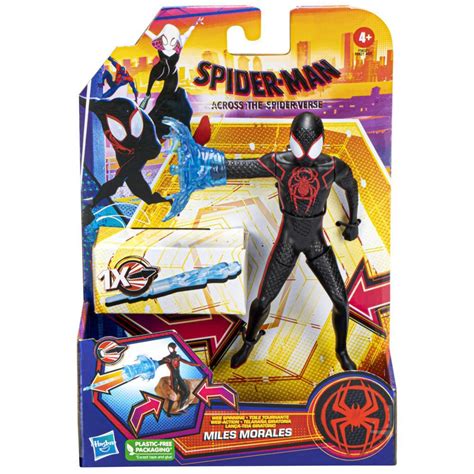 Marvel Spider Man Across The Spider Verse Web Spinning Miles Morales Toy 6 Inch Scale Deluxe