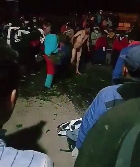 Thief Naked Thief Whipped By An Angry Crowd 2 ThisVid