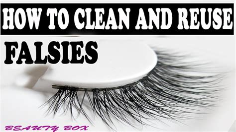 How To Clean Your False Eyelashes For Reuse Youtube