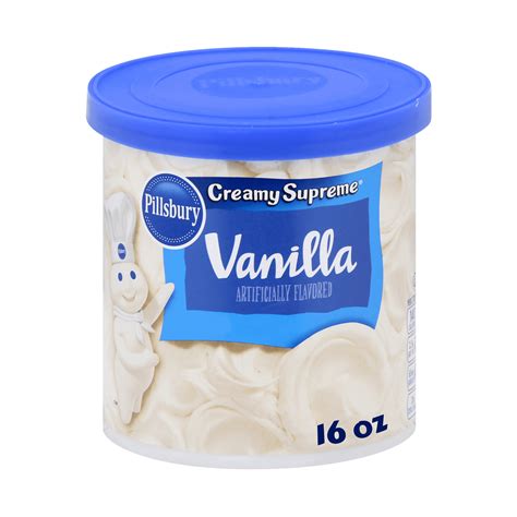 Pillsbury Creamy Supreme Vanilla Frosting Oz Tub Walmart