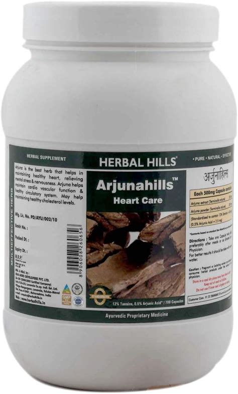 Herbal Hills Arjuna Capsule For Heart Care Capsule Hhw