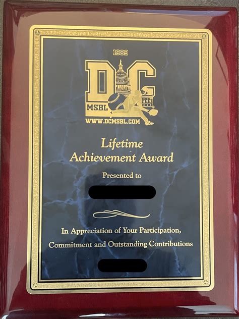 Lifetime Achievement Award – DCMSBL