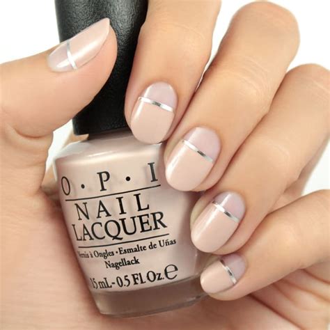 Mani Monday Nude And Silver Nail Tutorial Lulus Fashion Blog