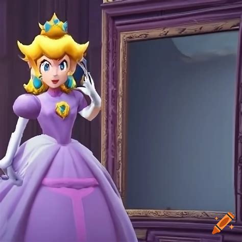 Link Admiring Princess Peachs Ballgown In The Palace On Craiyon